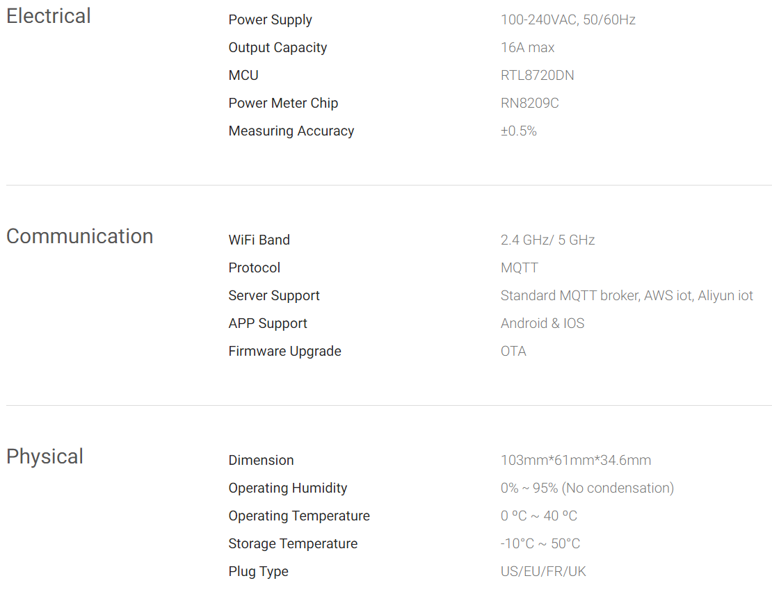 BLE Smart Socket MK116B - MOKOSmart