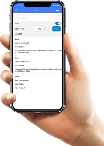 Interfejs aplikacji ESP32 Bluetooth Gateway Plug