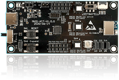 MK01-KIT Immagine della scheda di valutazione Bluetooth