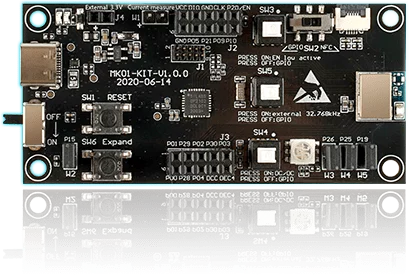 Immagine della scheda di valutazione Bluetooth MK01-KIT