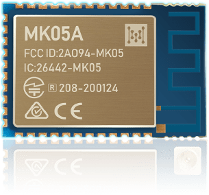 MK05B „Bluetooth“ 5.0 nRF52810 modulio reklamjuostė