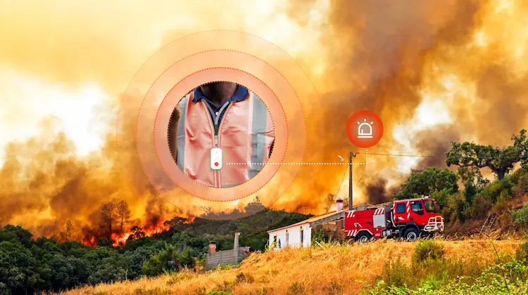 Send out an alarming alert - IoT fire detector sensor