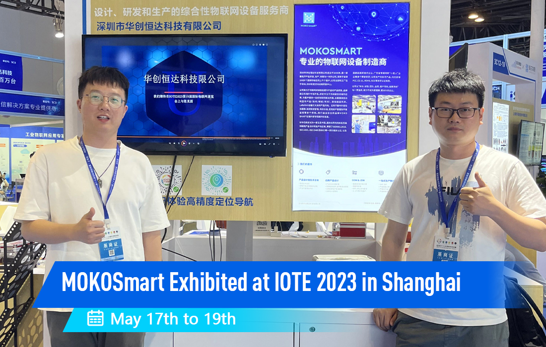 MOKOSmart auf der IOTE ausgestellt 2023 in Shanghai.