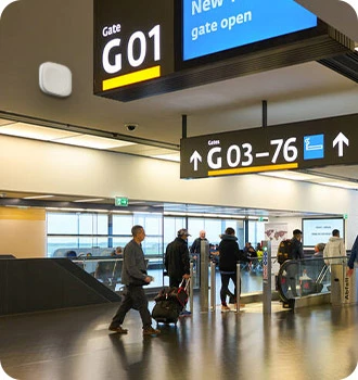 MKGW1 Bluetooth Gateway ใช้งานในสนามบิน