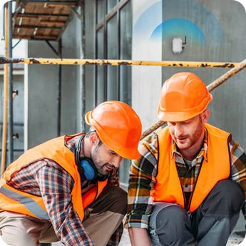 MKGW4 Outdoor Cellular Gateway im Einsatz auf der Baustelle