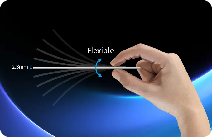 flexível e 2.3 mm design ultrafino de UT1