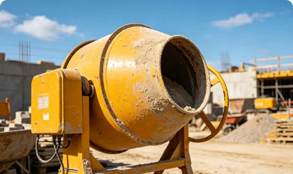 Baumaschinen mit LoRaWAN-Tracker für Maschinennutzung und Sicherheit.