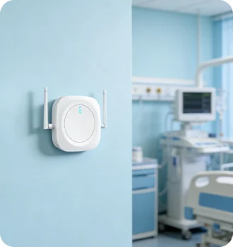 MKGW1-BW Pro gateway in a hospital for medical asset tracking.