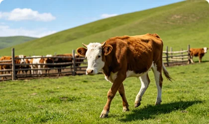 Viehverfolgung auf einem großen Bauernhof mithilfe von LoRaWAN GPS-Trackern.